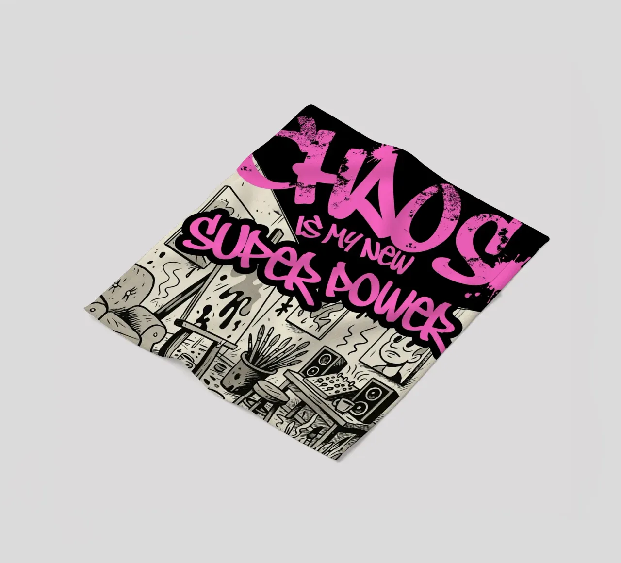 CHAOS IS MY NEW SUPER POWER coperta in pile da Einfach Uebel