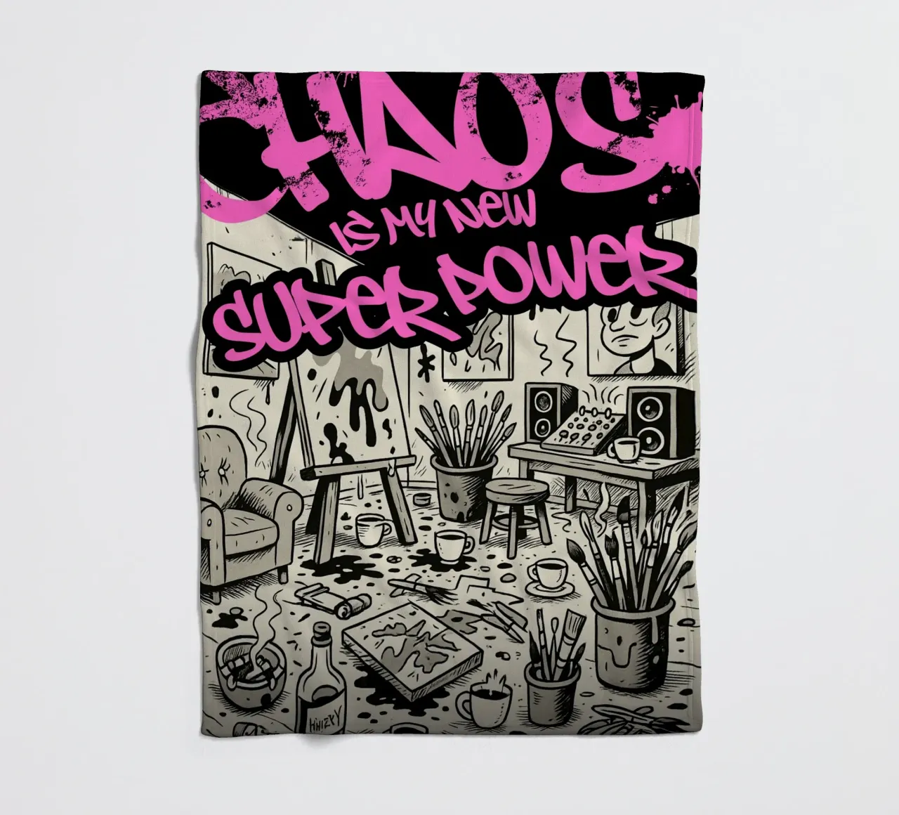 CHAOS IS MY NEW SUPER POWER coperta in pile da Einfach Uebel