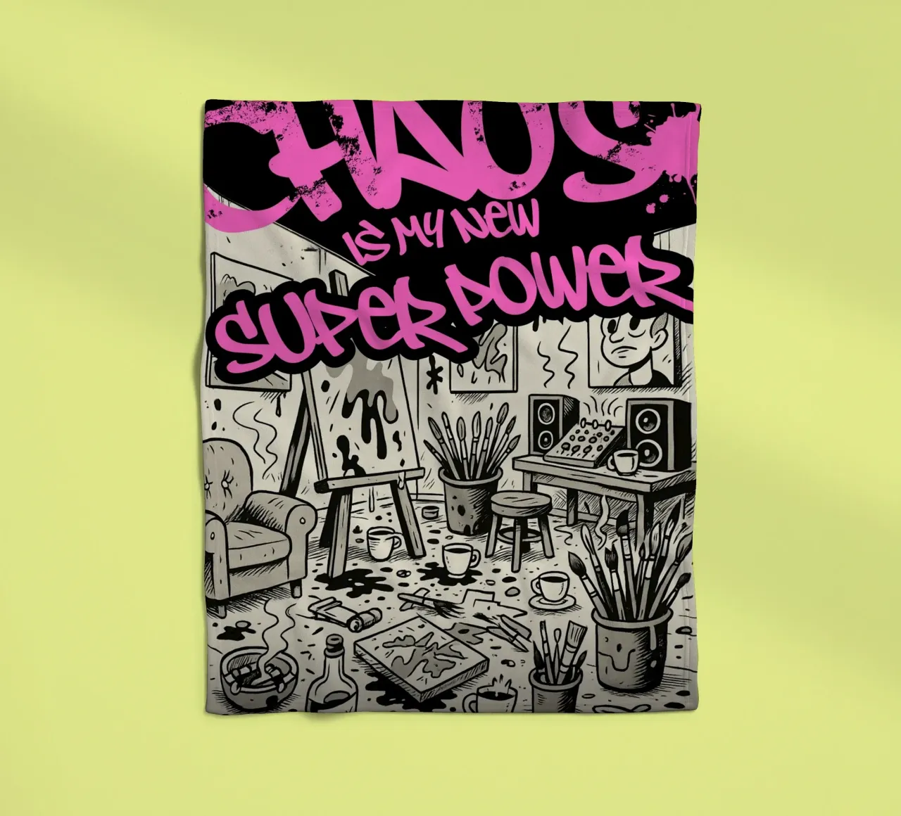 CHAOS IS MY NEW SUPER POWER coperta in pile da Einfach Uebel