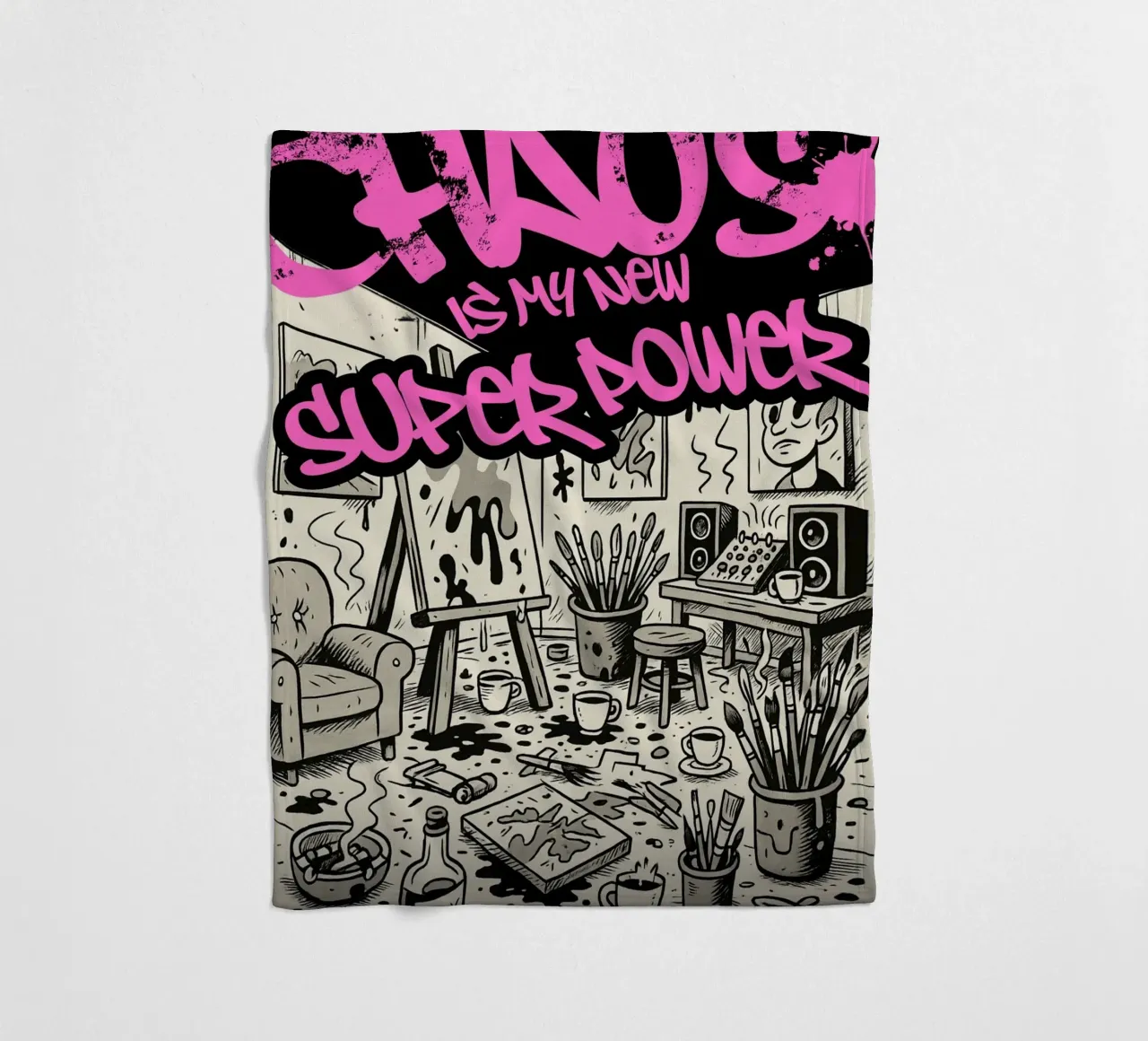 CHAOS IS MY NEW SUPER POWER coperta in pile da Einfach Uebel