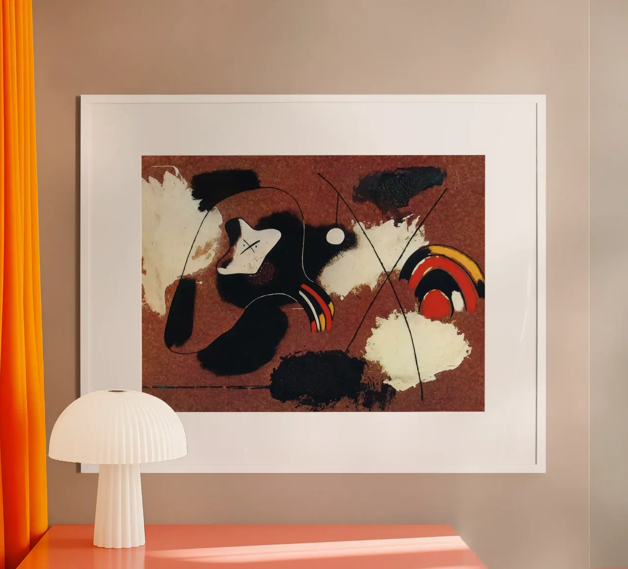 Pittura 1936 Joan Mirò poster con telaio in plastica da phillipp veisenberg