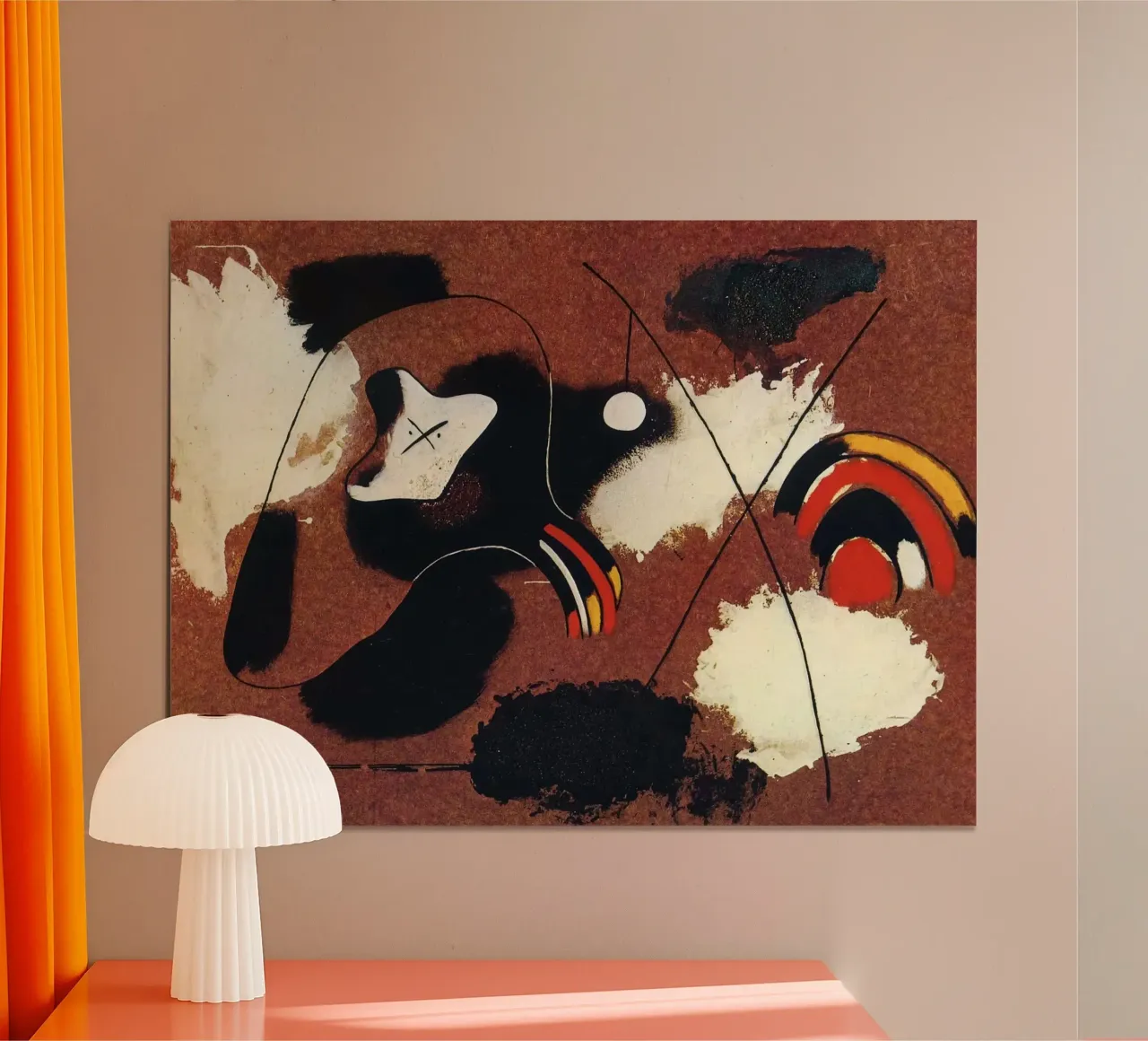 Pittura 1936 Joan Mirò poster con telaio in plastica da phillipp veisenberg