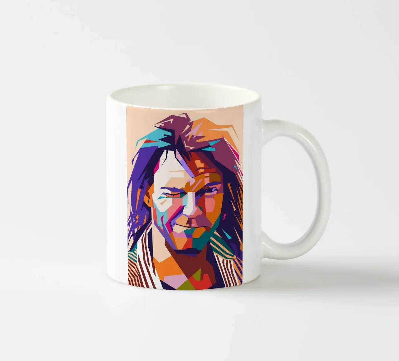 Neil Young legend musician ceramic mug by Hantamrata