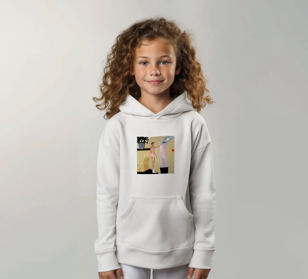 Olieverf op doek kinder hoodie van khanrosie