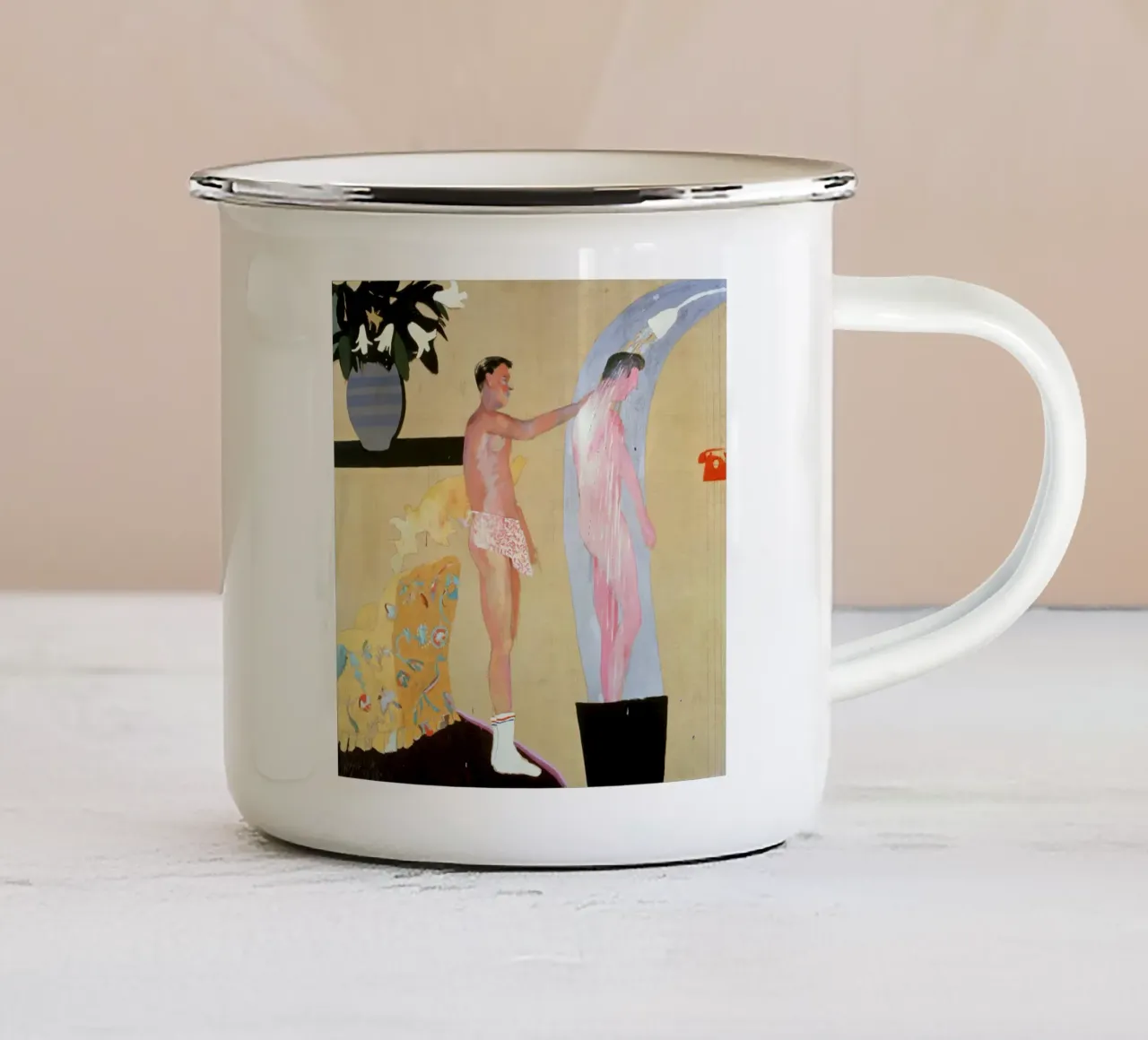 Olio su tela tazza in smalto da khanrosie