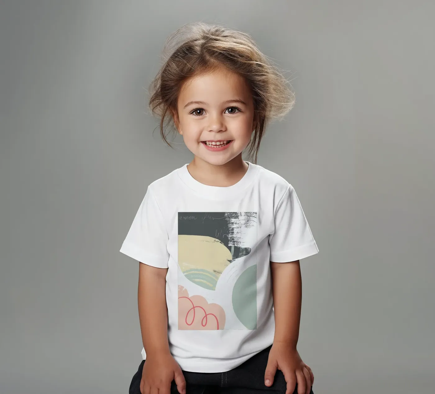 Softness kinder t-shirt van Jilli Darling Art
