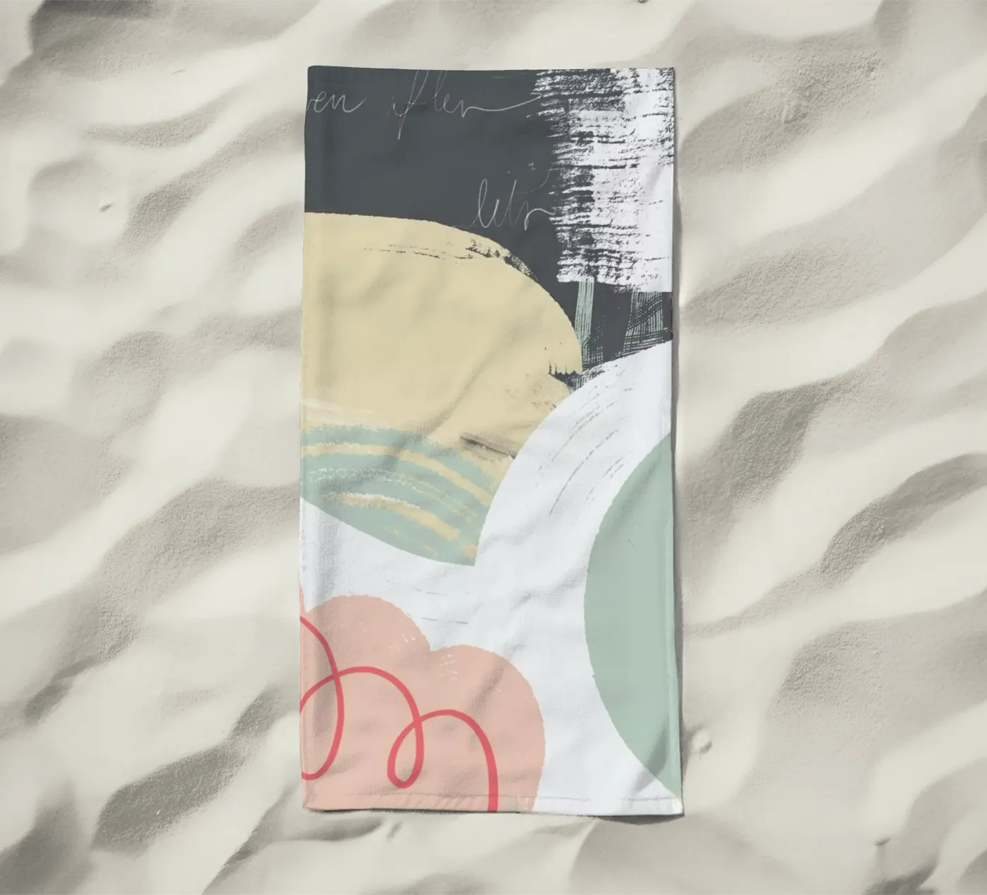 Softness beach towel by Jilli Darling Art