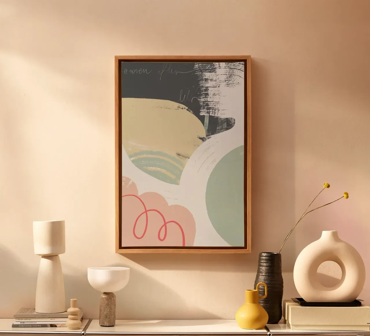 Softness tela con Cornice a cassetta da Jilli Darling Art