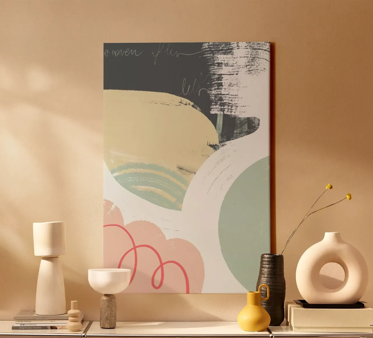 Softness tela con Cornice a cassetta da Jilli Darling Art
