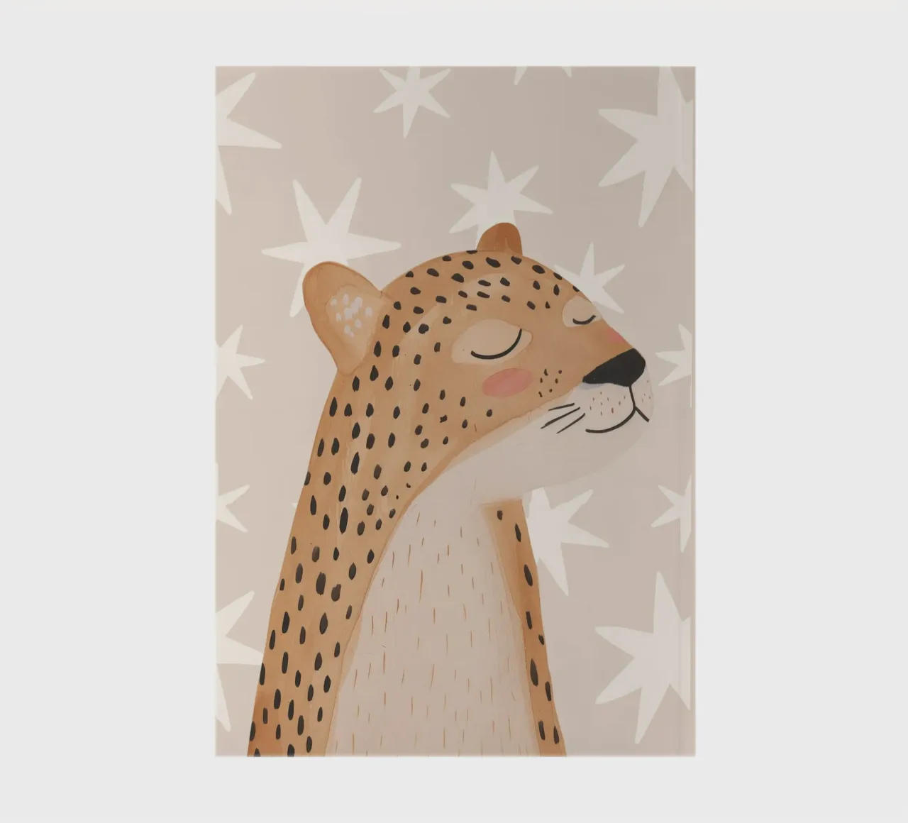 Animal nursery, Animal Decor, Nursery Kids Wall Art, Cheetah notebook by Little Lola