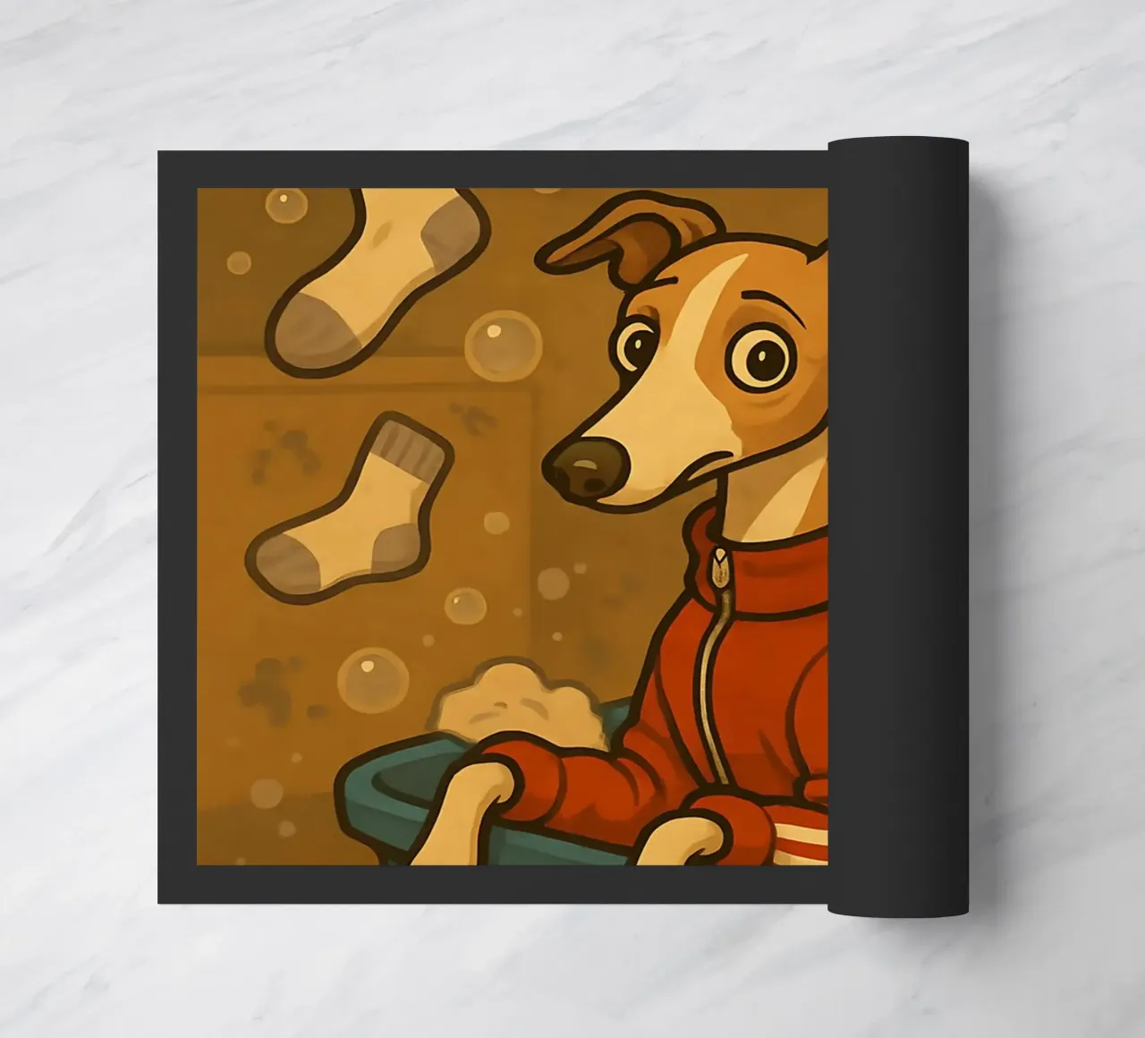Meme divertente di Whippet zerbino da Funny Humor Art