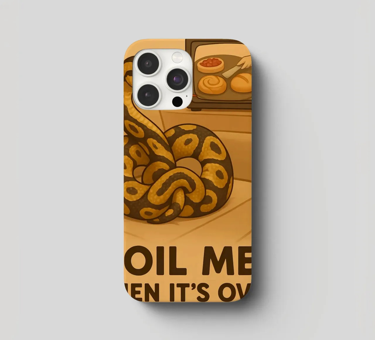 Funny Ball Python Meme iphone case by Funny Humor Art