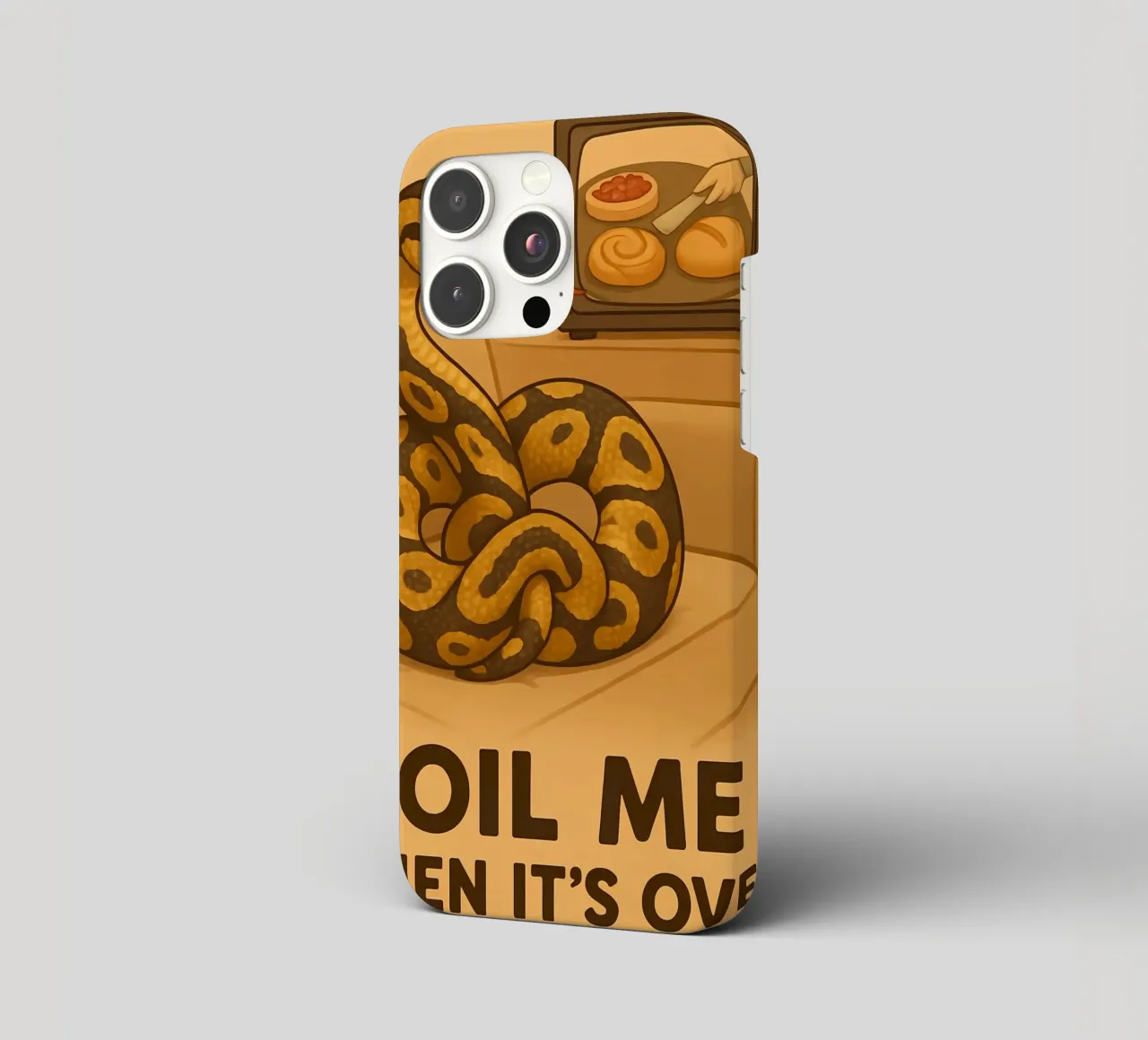 Funny Ball Python Meme iphone case by Funny Humor Art