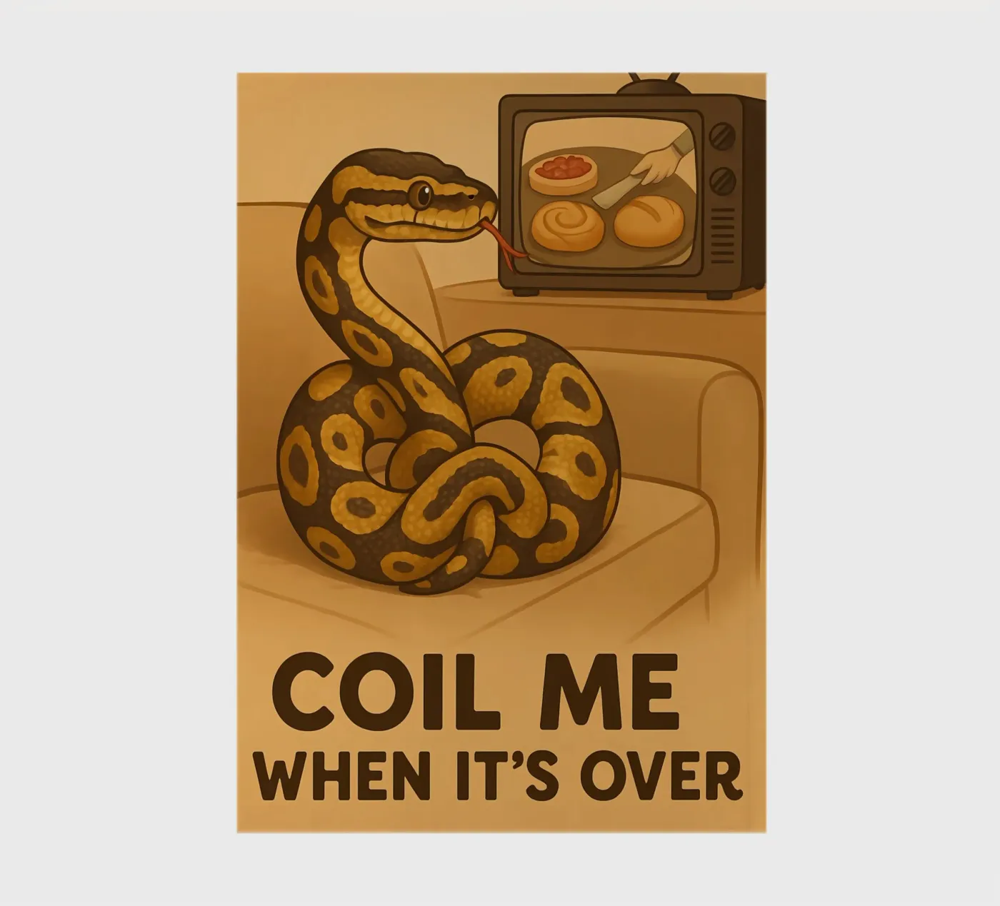 Funny Ball Python Meme Notizbuch von Funny Humor Art
