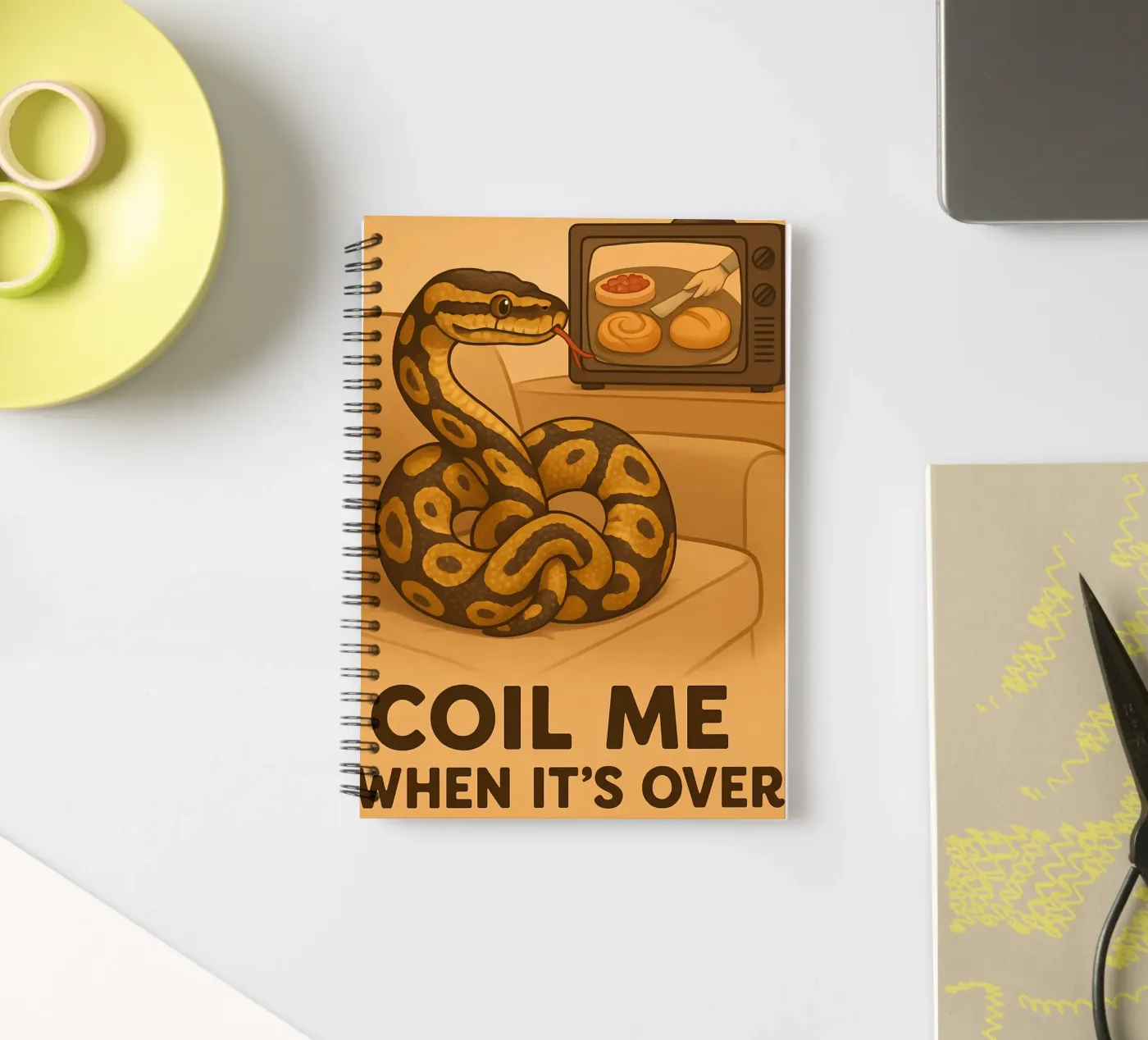 Lustiges Ball-Python-Meme Ringbuch von Funny Humor Art