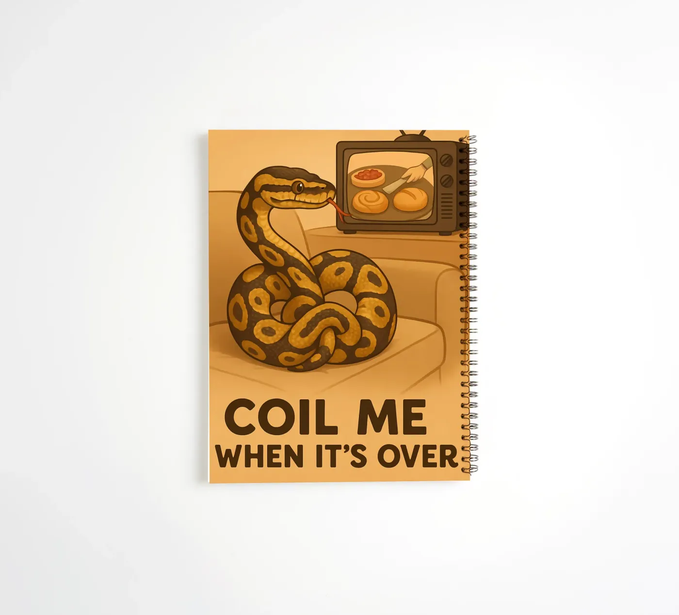 Lustiges Ball-Python-Meme Ringbuch von Funny Humor Art