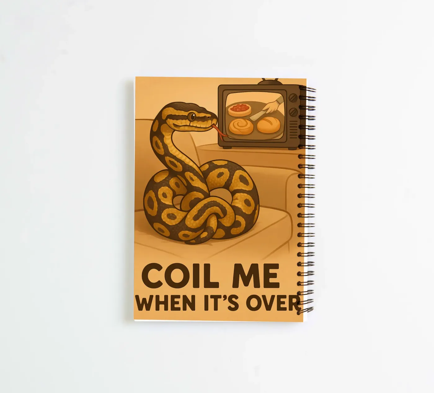 Lustiges Ball-Python-Meme Ringbuch von Funny Humor Art