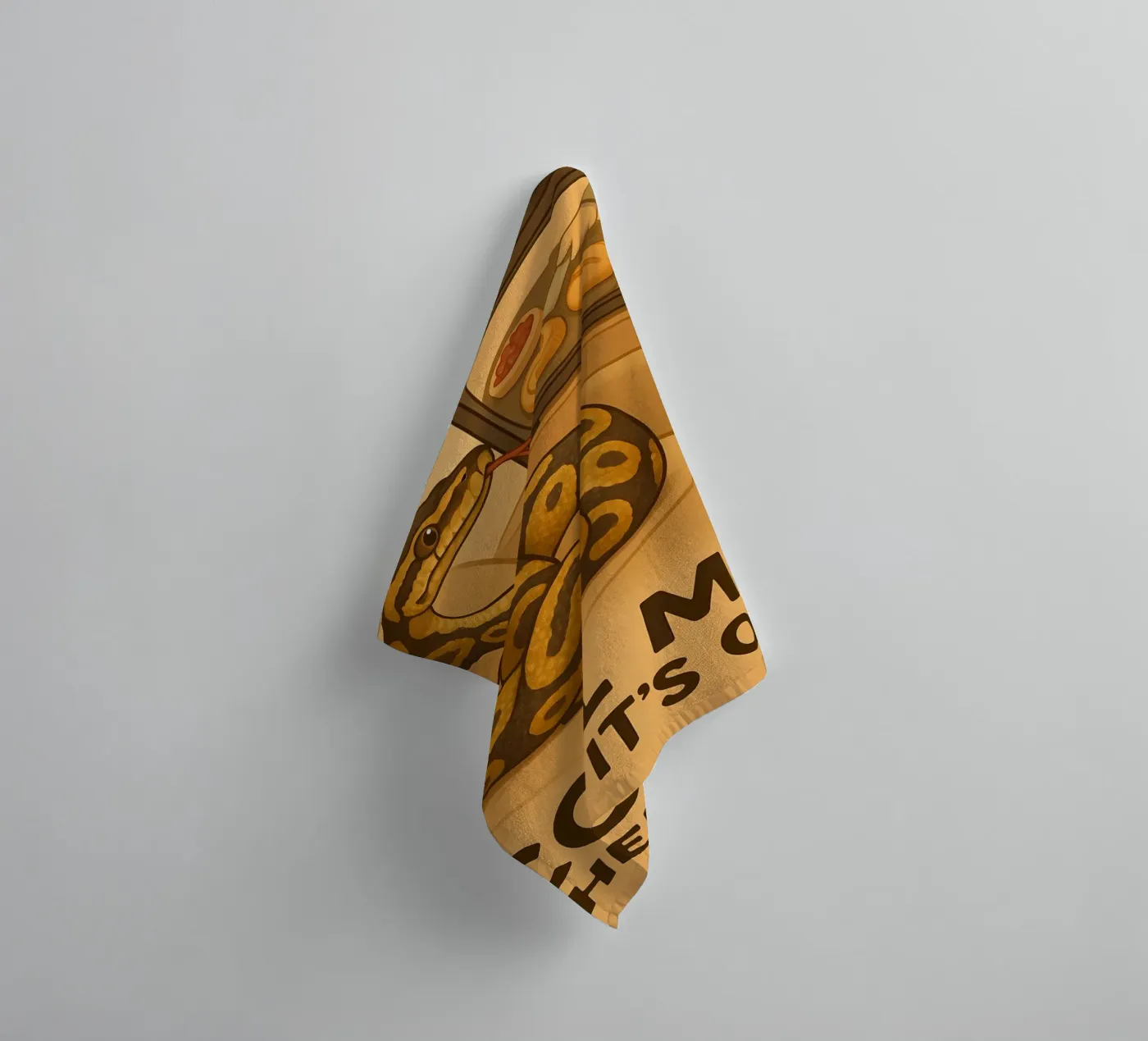 Meme divertente del pitone palla asciugamano da bagno da Funny Humor Art