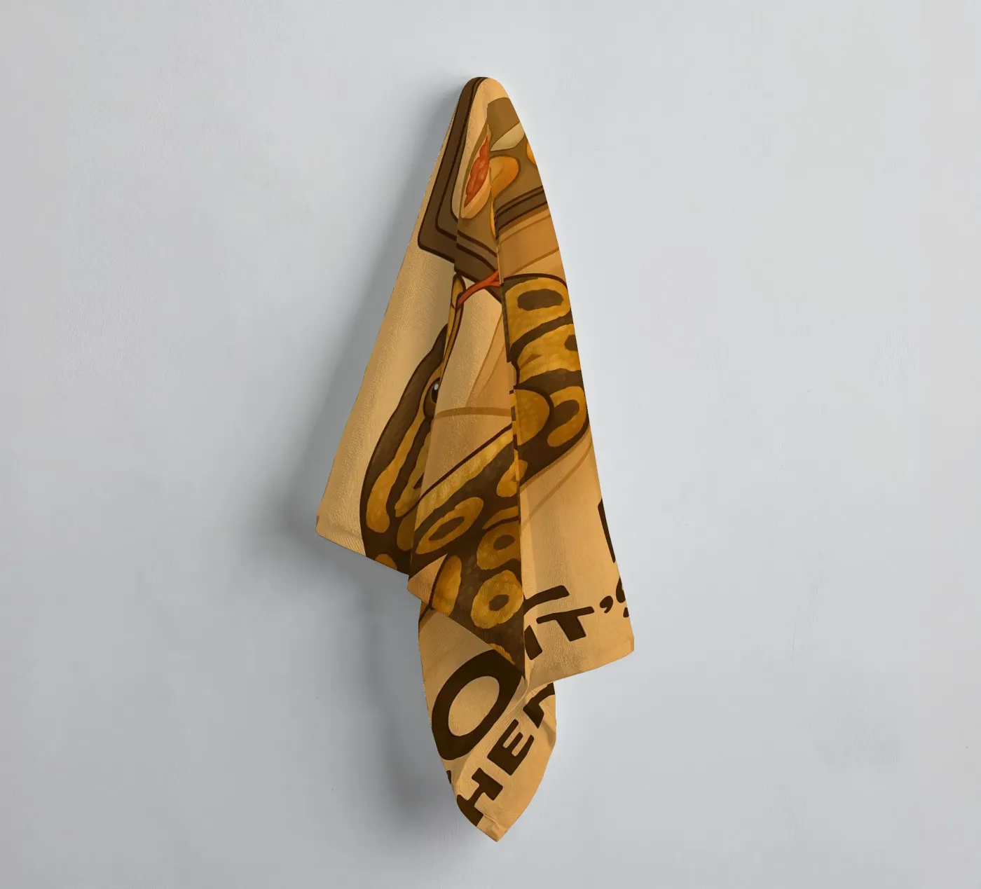 Meme divertente del pitone palla asciugamano da bagno da Funny Humor Art