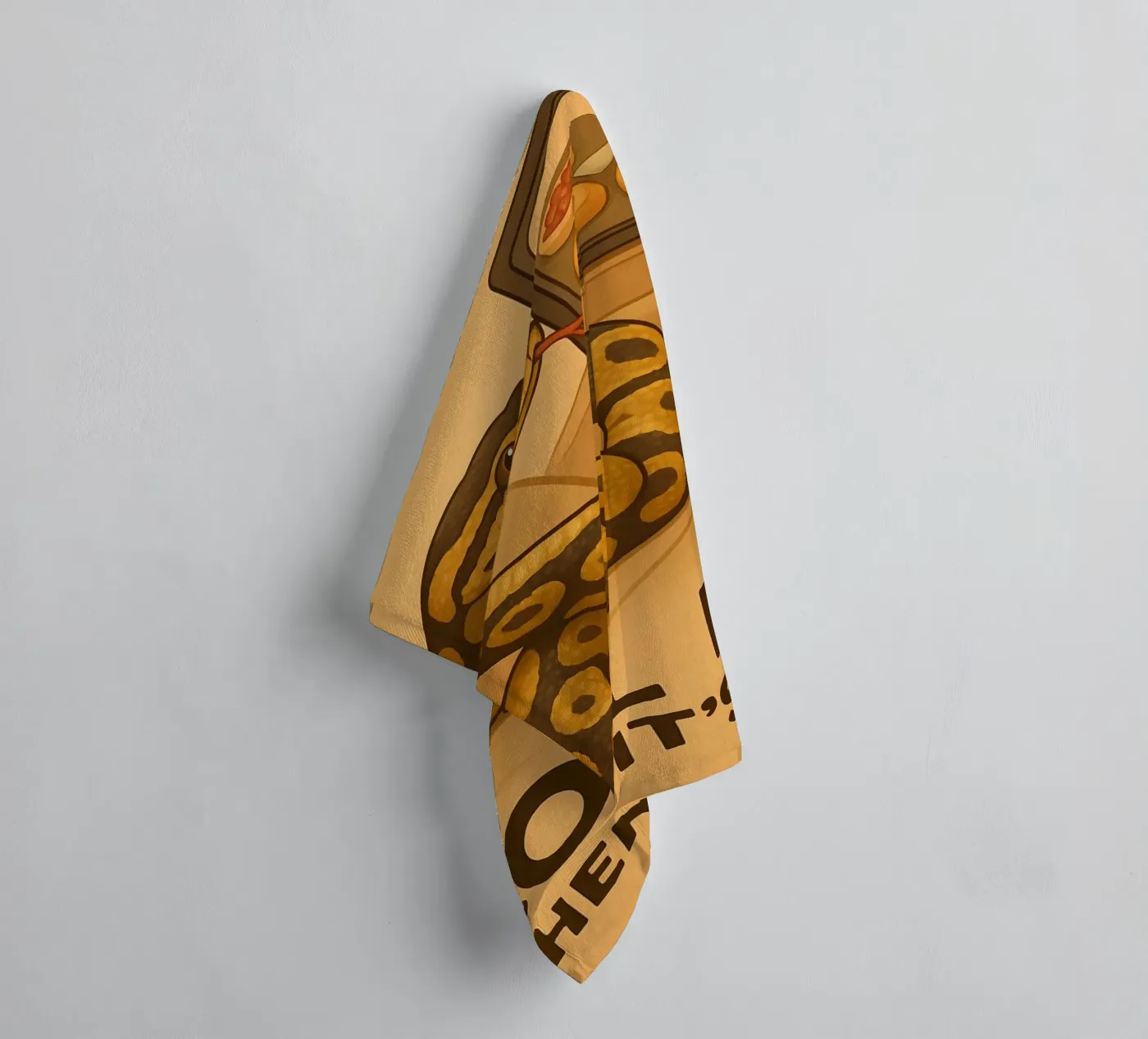 Drôle de mème Ball Python serviette de bain de Funny Humor Art