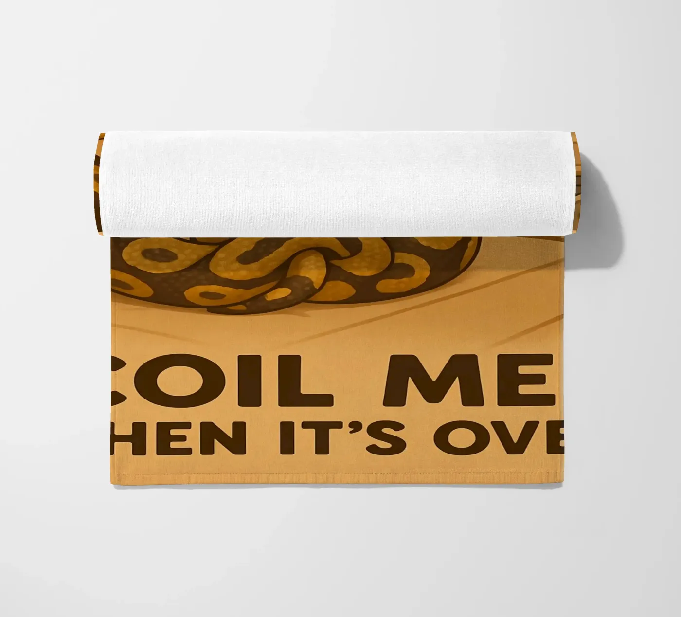 Grappige bal Python meme strandhanddoek van Funny Humor Art