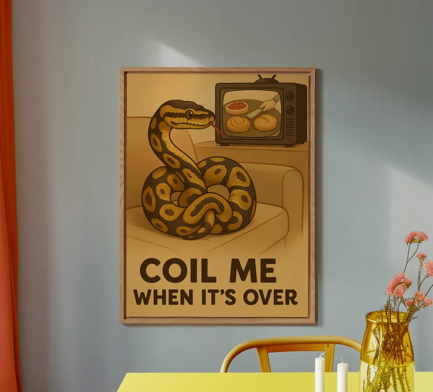 Funny Ball Python Meme panneau forex de Funny Humor Art
