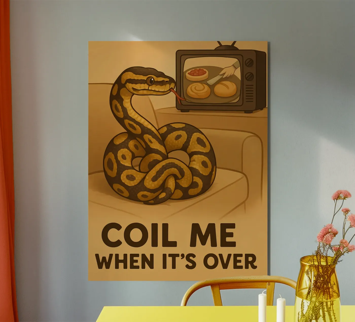 Funny Ball Python Meme Forex-Platte von Funny Humor Art