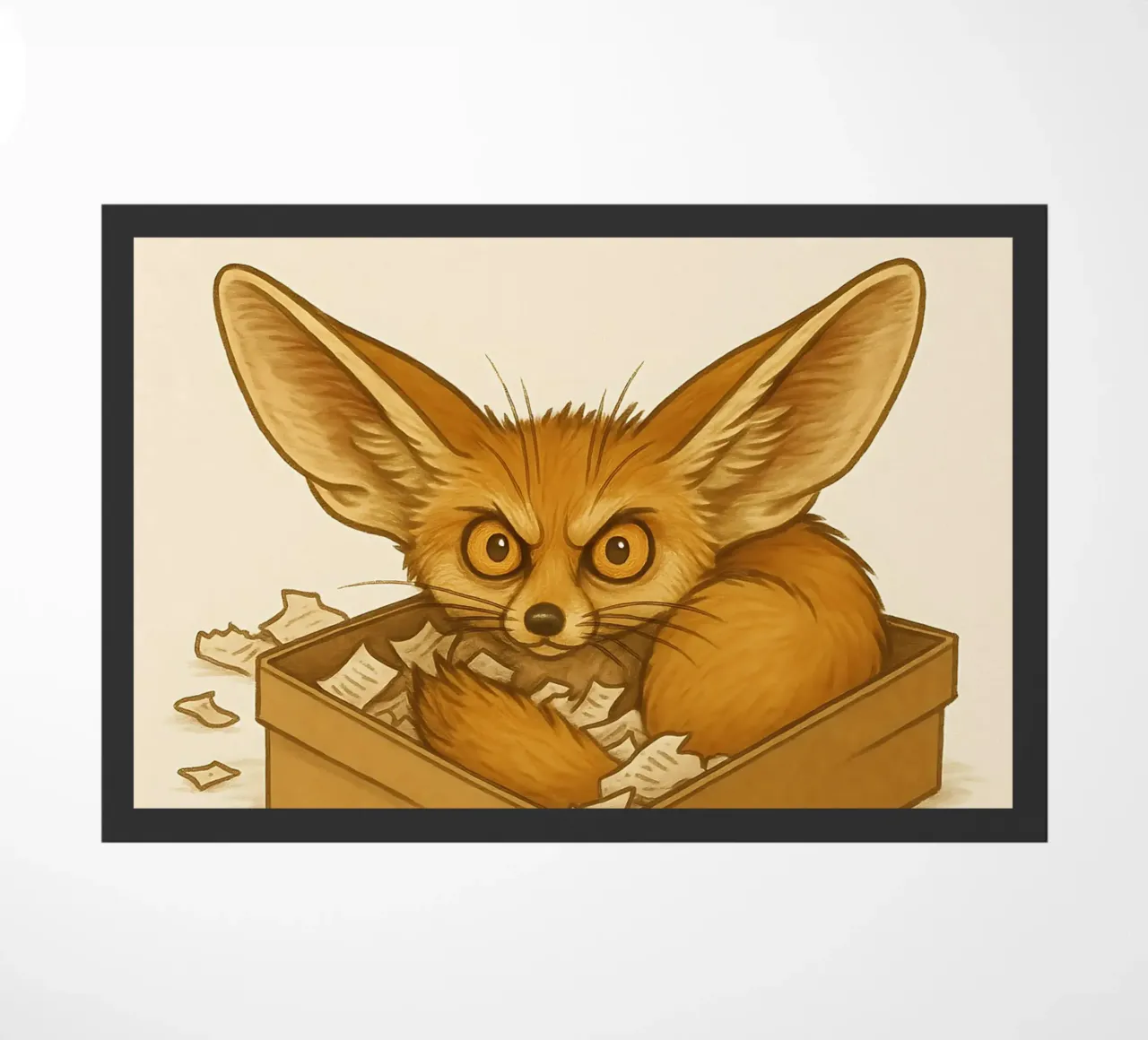 Divertente il meme della volpe Fennec zerbino da Funny Humor Art
