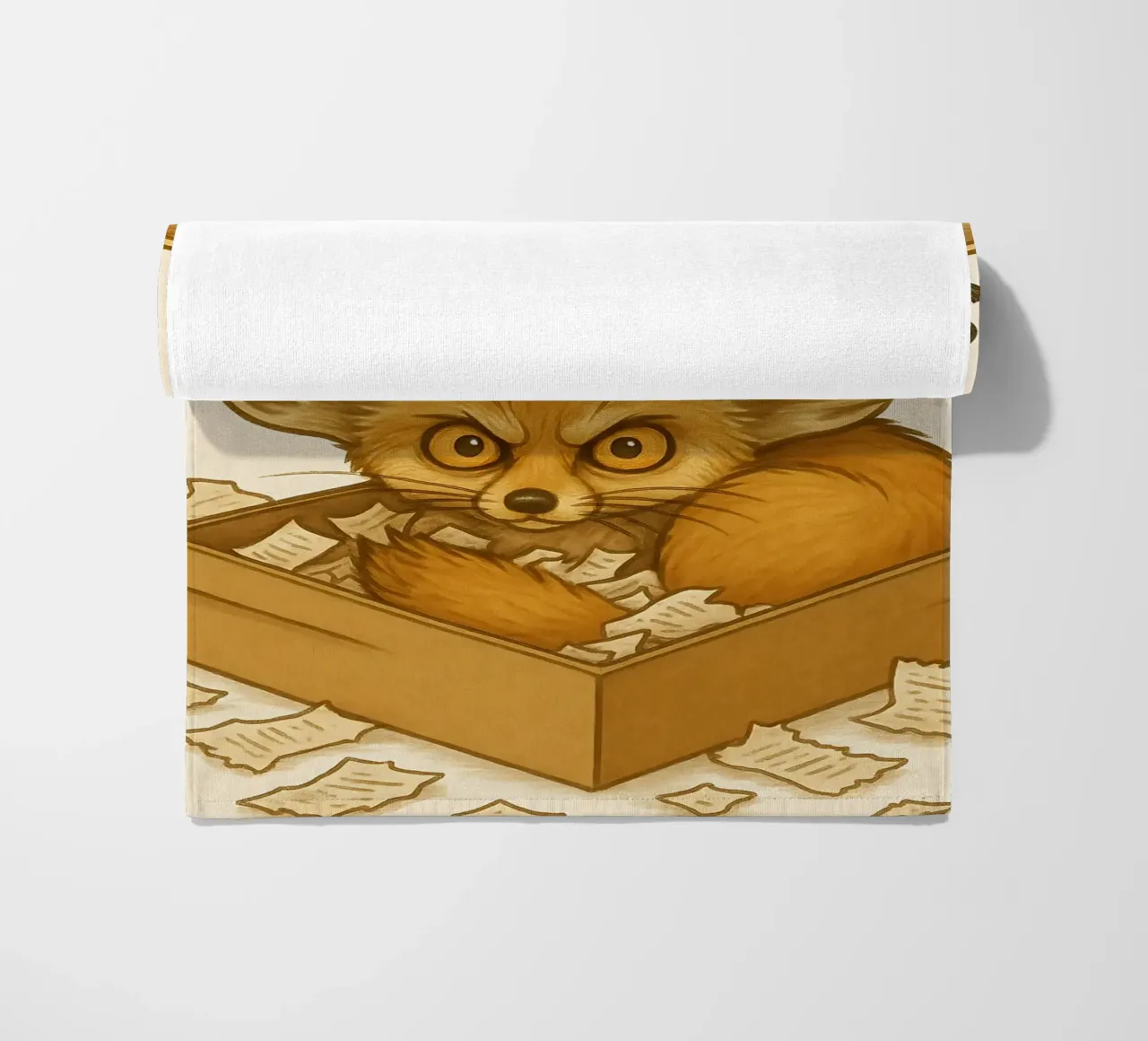 Divertente il meme della volpe Fennec telo mare da Funny Humor Art