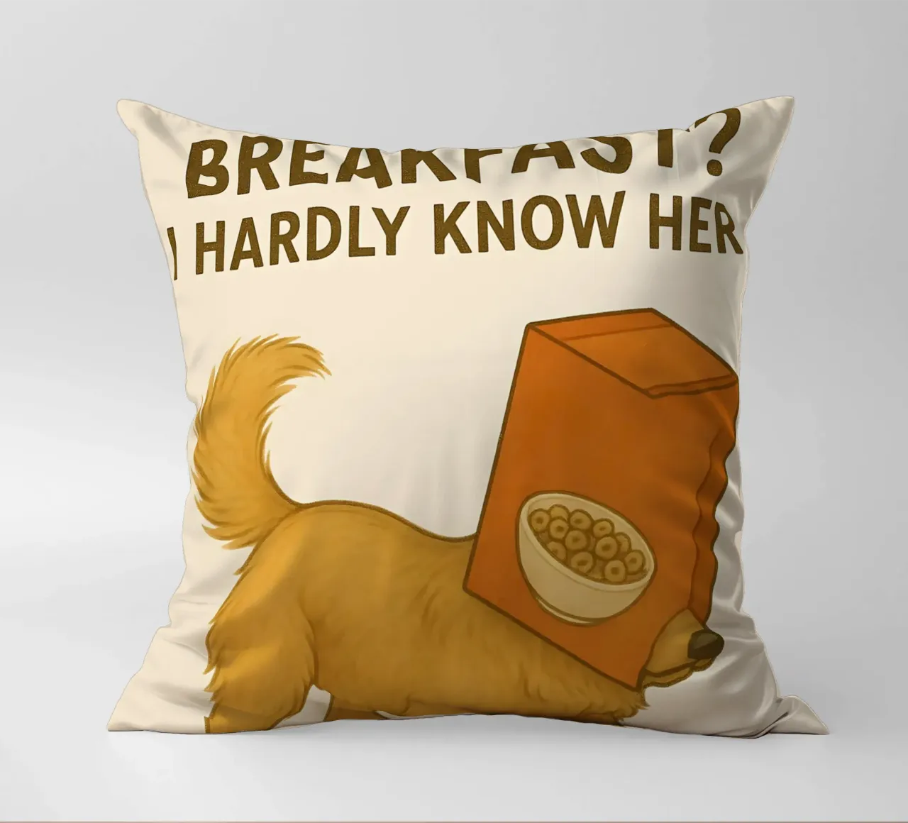 Meme divertente sul Golden Retriever cuscino da Funny Humor Art