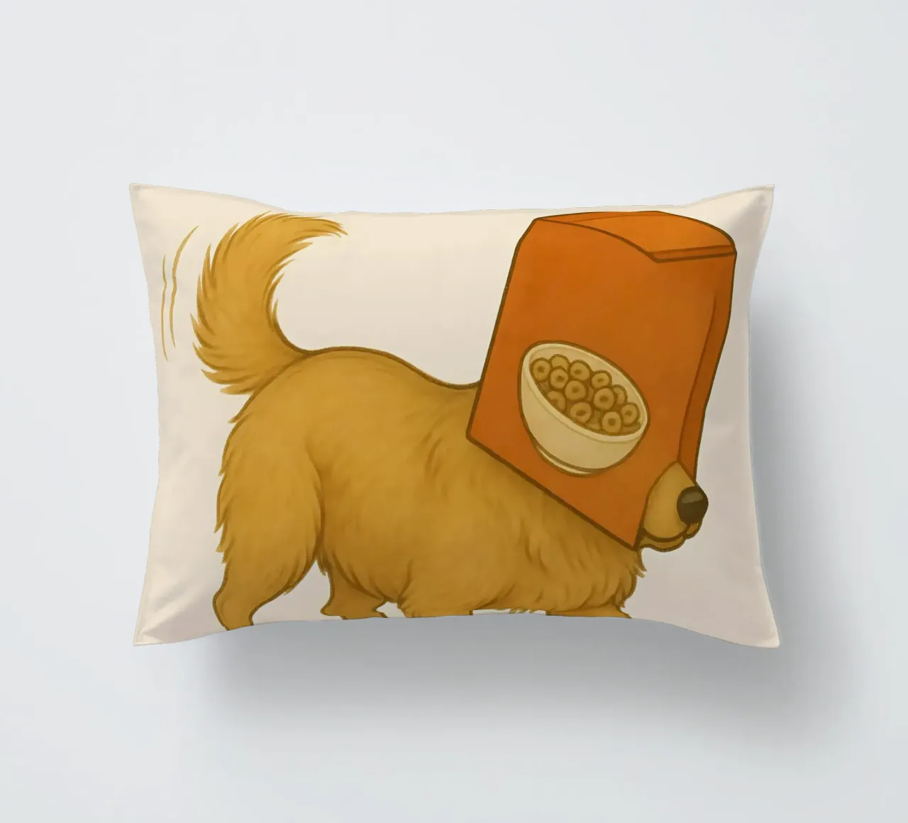 Meme divertente sul Golden Retriever cuscino da Funny Humor Art
