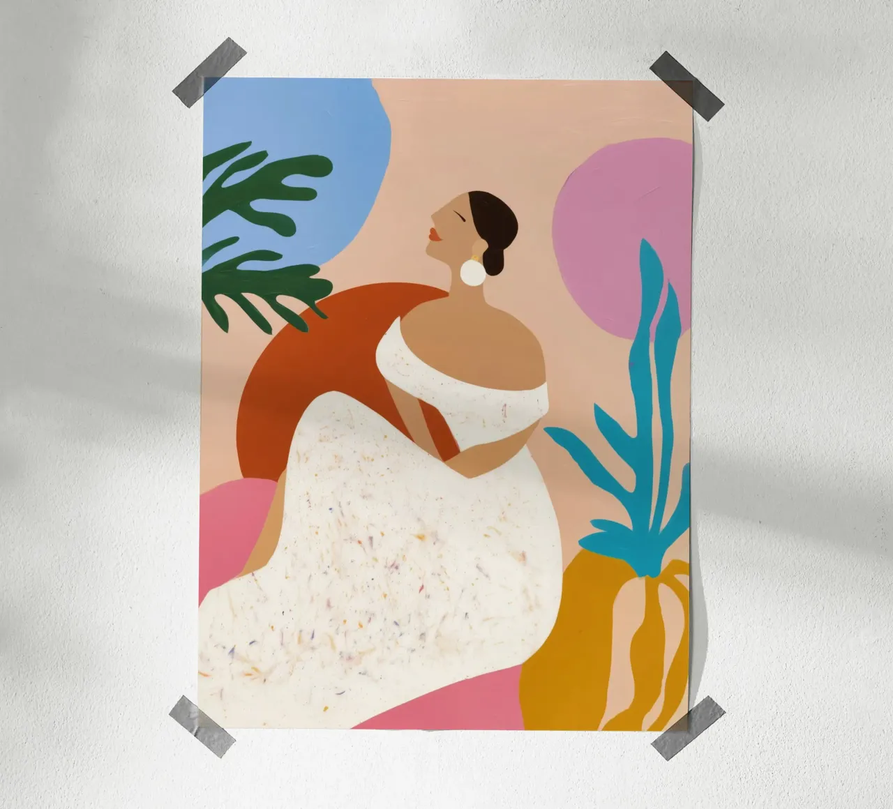 Weekend a Palm Springs | Pittura naif carta hahnemühle da Autofocus