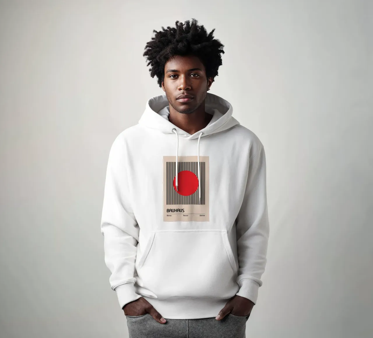 Red In The Center hoodie by Piere art Shops