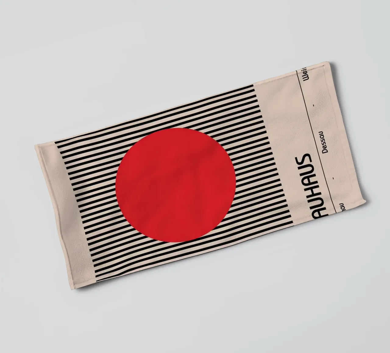 Red In The Center towel by Piere art Shops