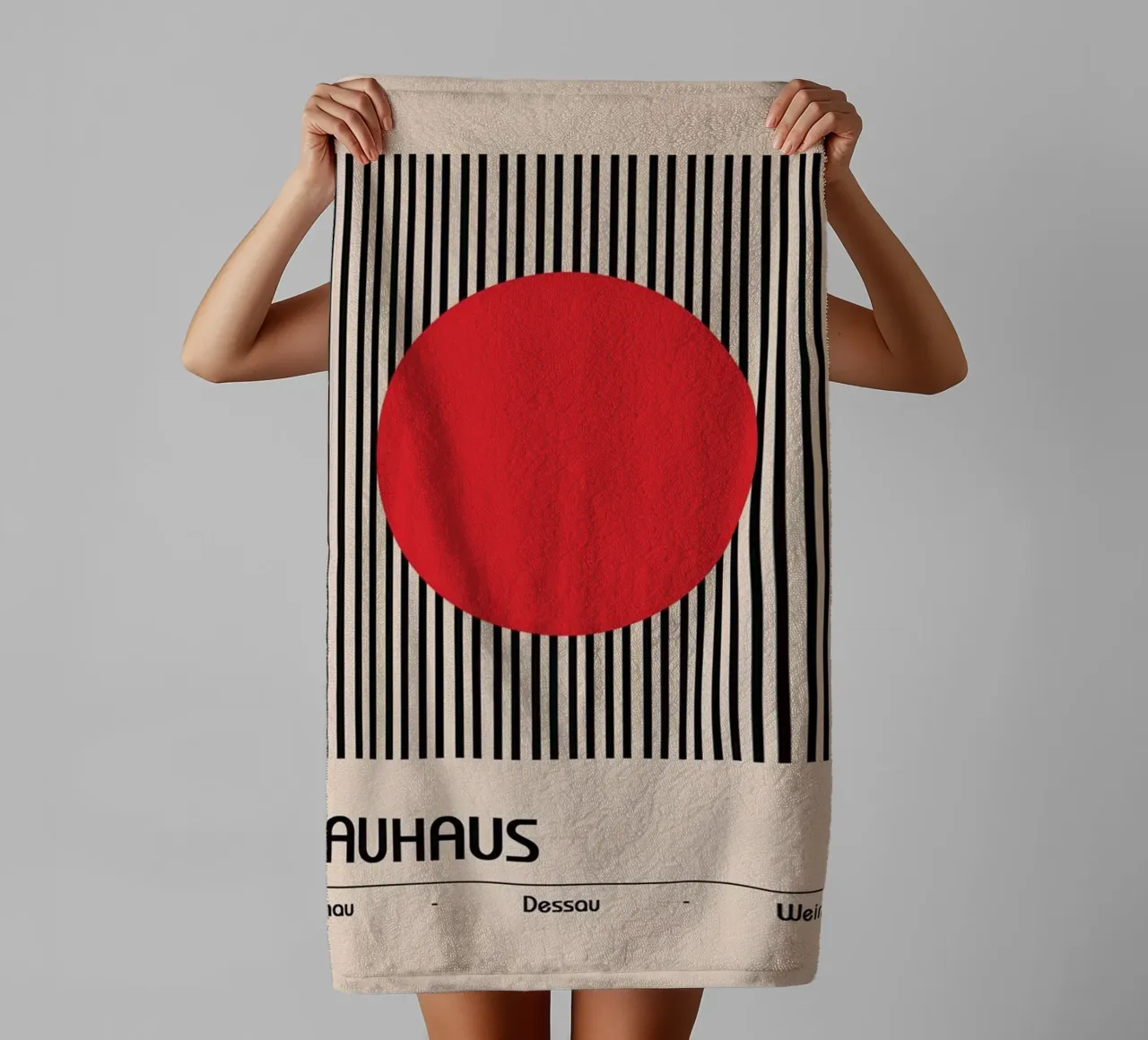 Red In The Center towel by Piere art Shops