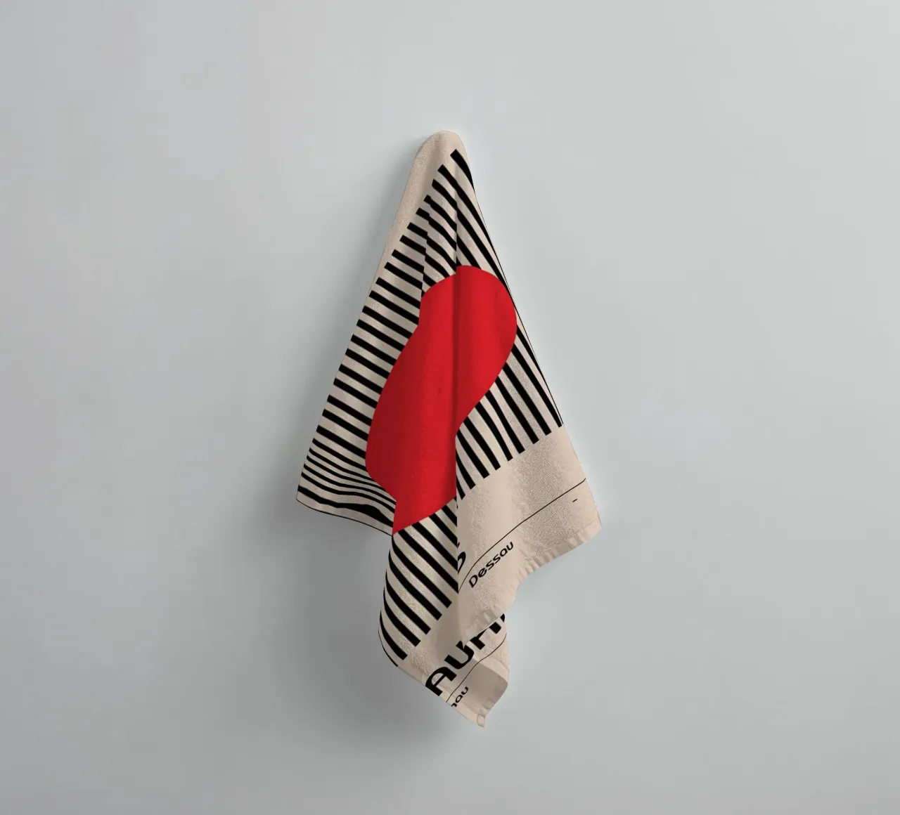 Red In The Center towel by Piere art Shops