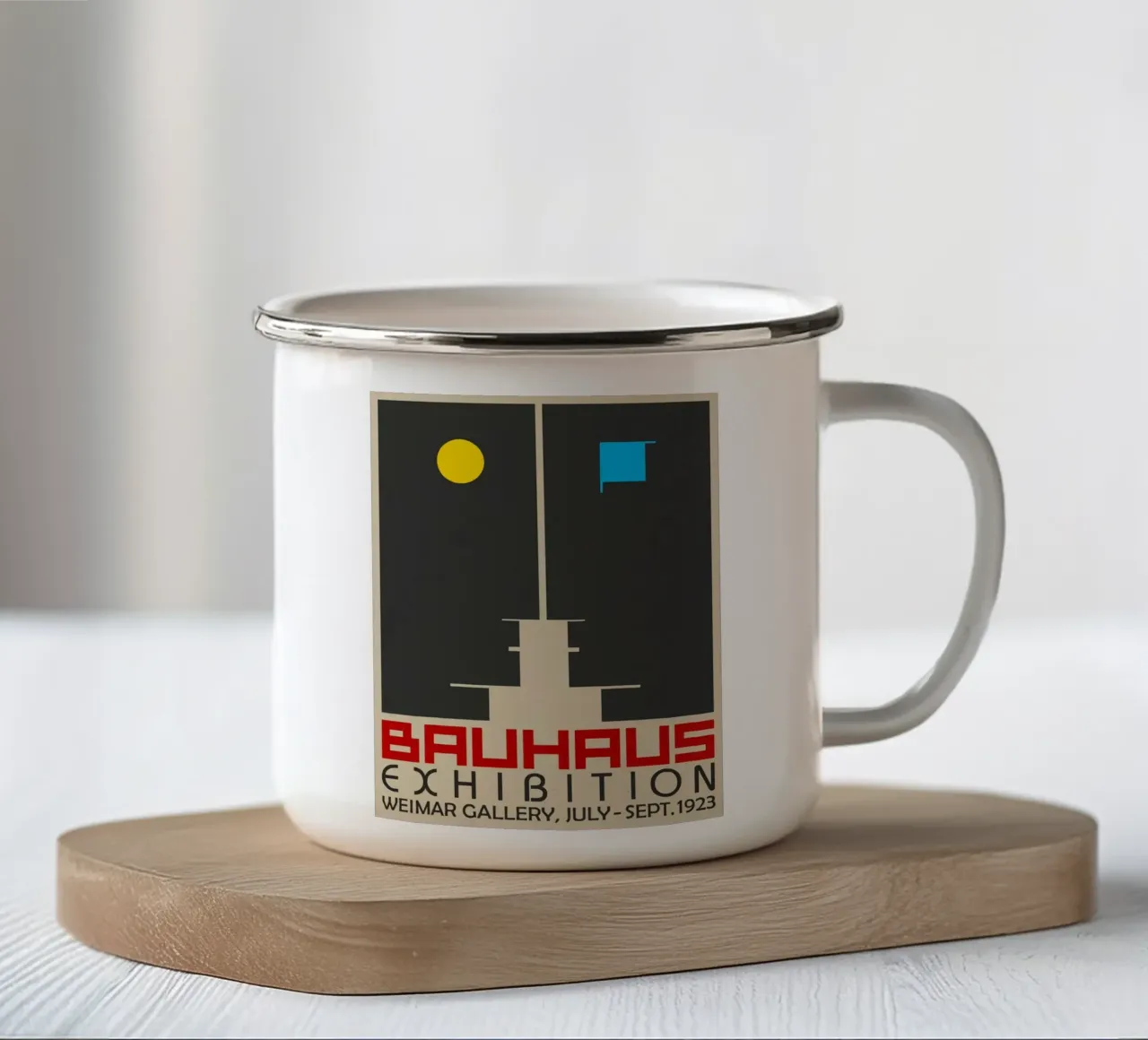 faccia a faccia bauhaus tazza in smalto da khanrosie