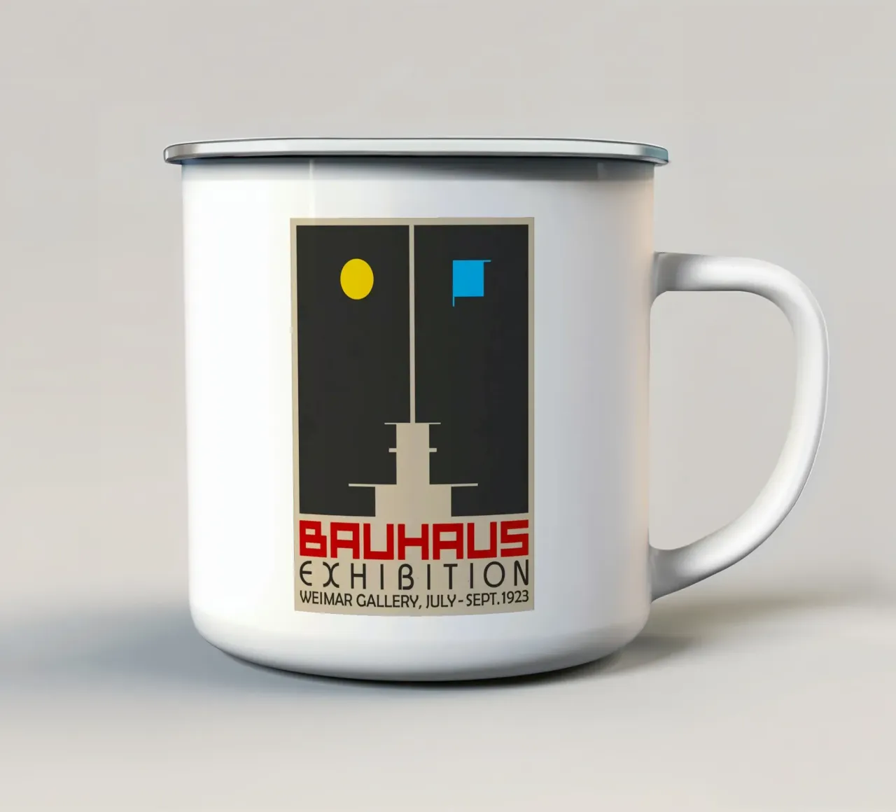faccia a faccia bauhaus tazza in smalto da khanrosie