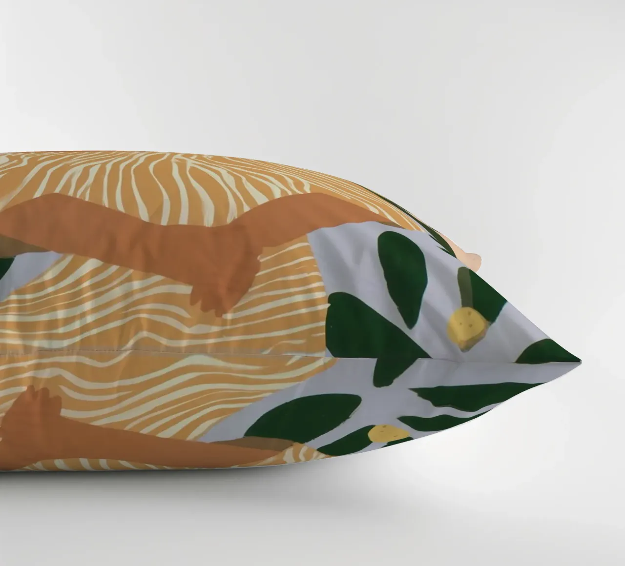 Hot Today | Naive Summer Painting decorative cushion by Autofocus