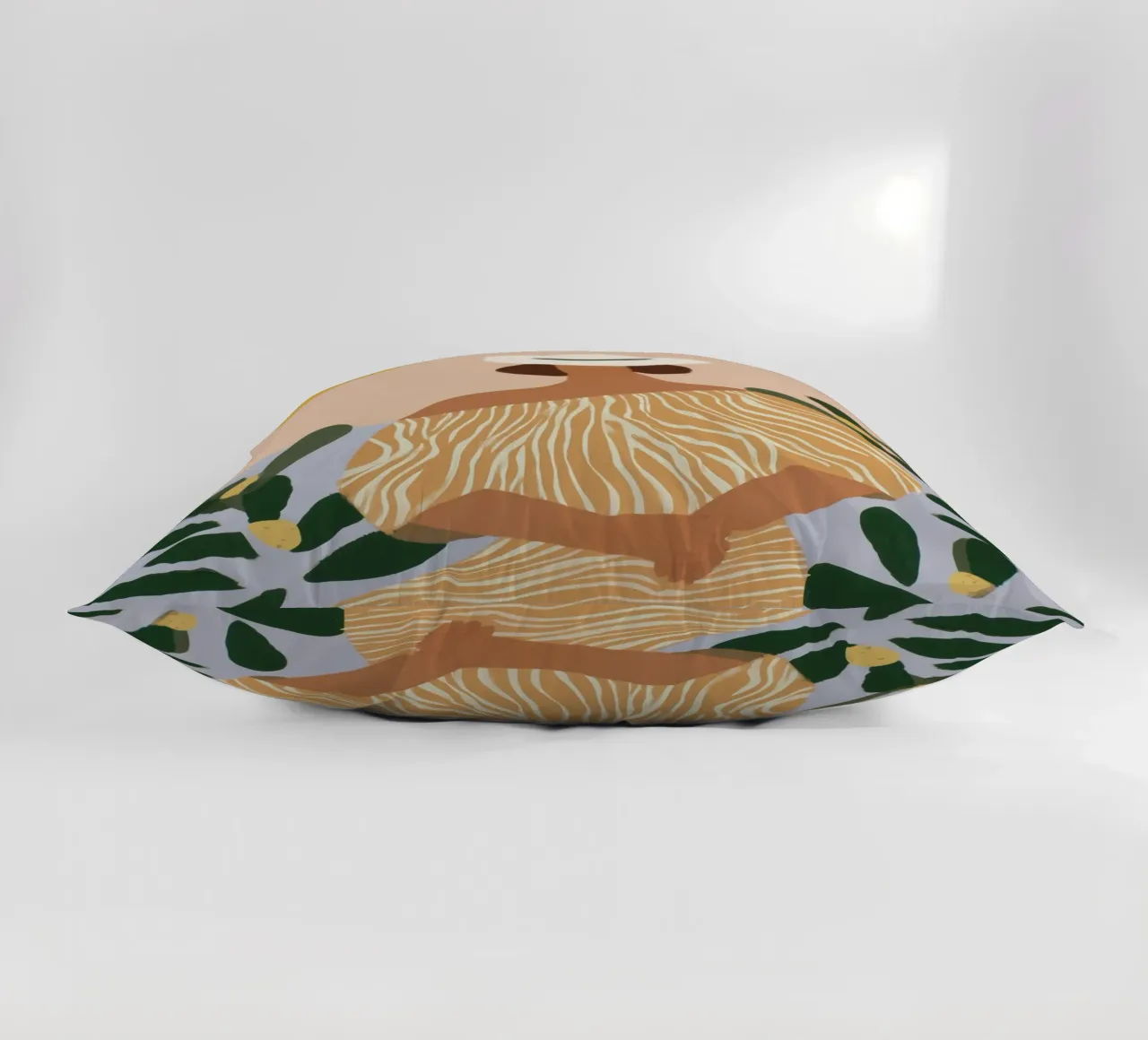 Hot Today | Naive Summer Painting decorative cushion by Autofocus