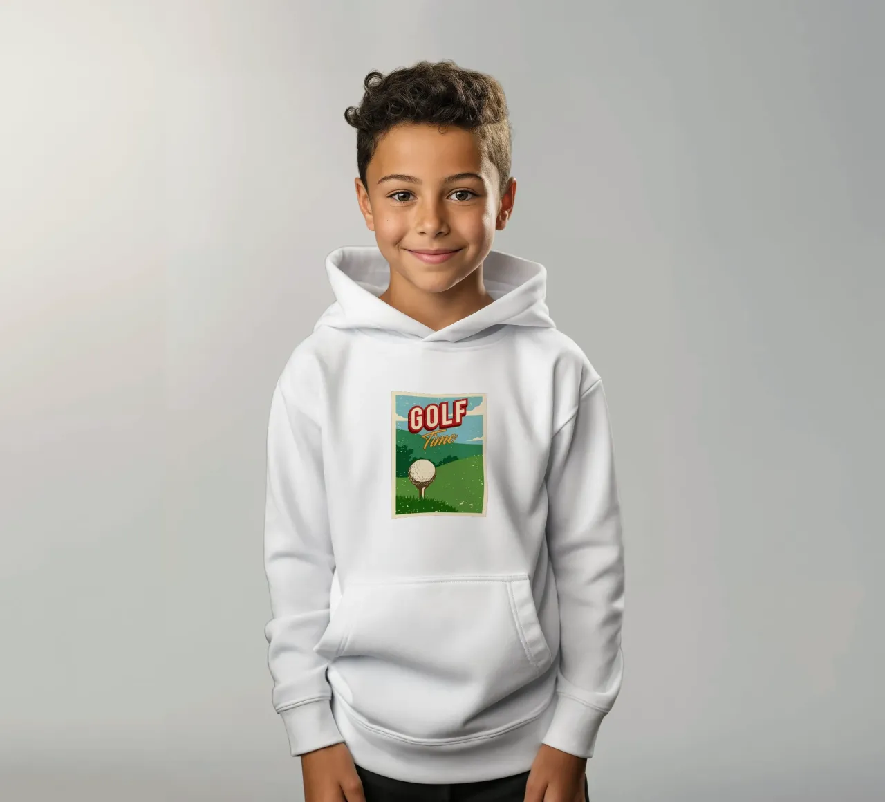 Golfzeit Kinder Hoodie von khanrosie