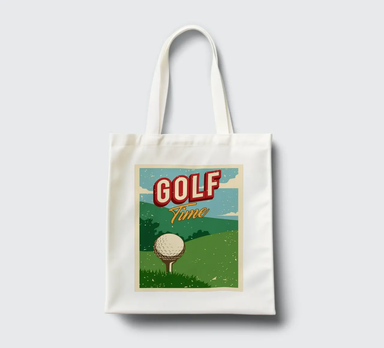 golf time tote bag by khanrosie