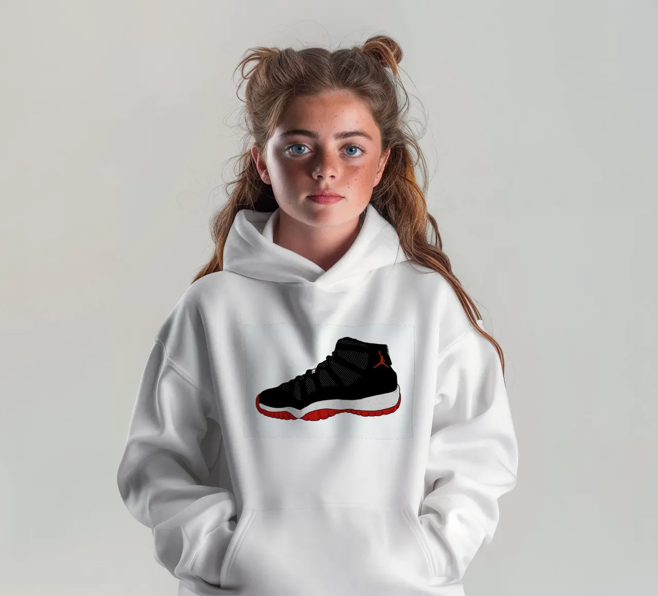 Jordans Bred sudadera con capucha para niño de Nick Cocozza