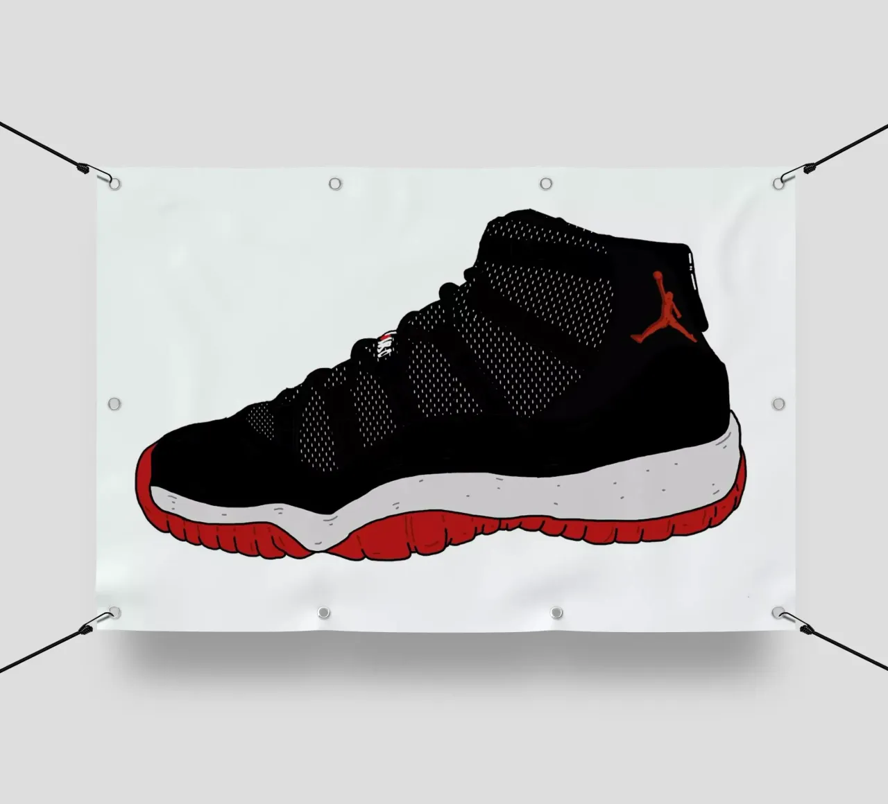 Jordans Bred telo in pvc da Nick Cocozza