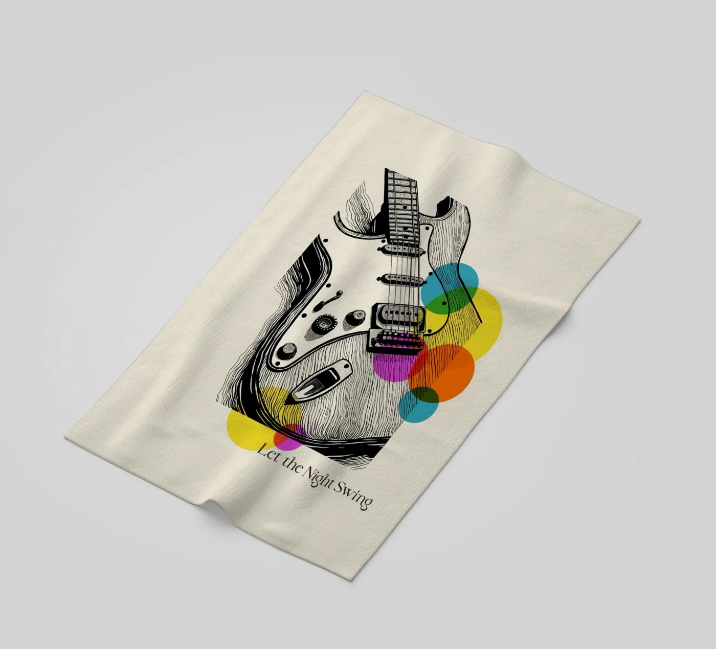 Vibrations serviette de plage de Indigo Rain