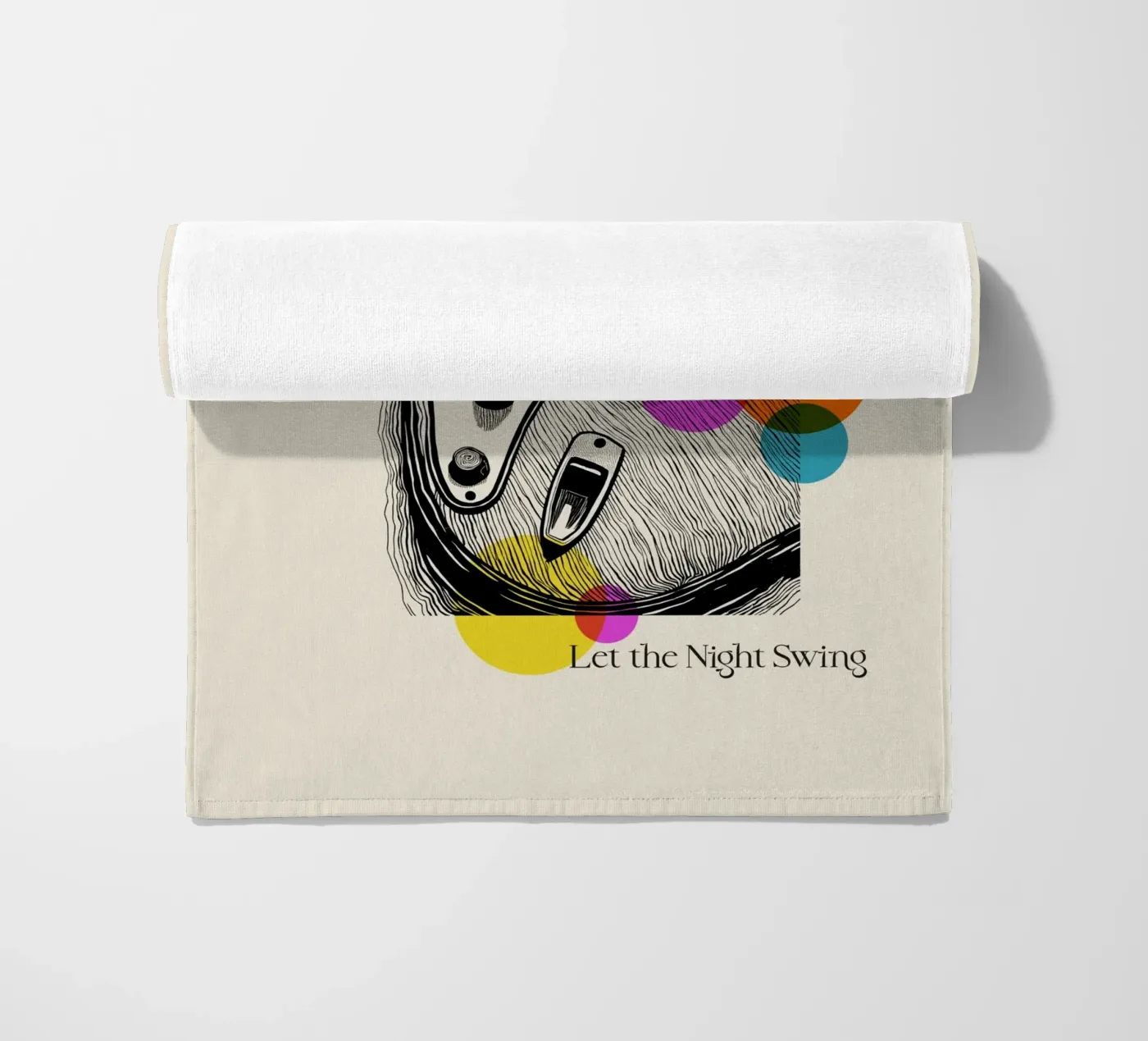 Vibrations serviette de plage de Indigo Rain