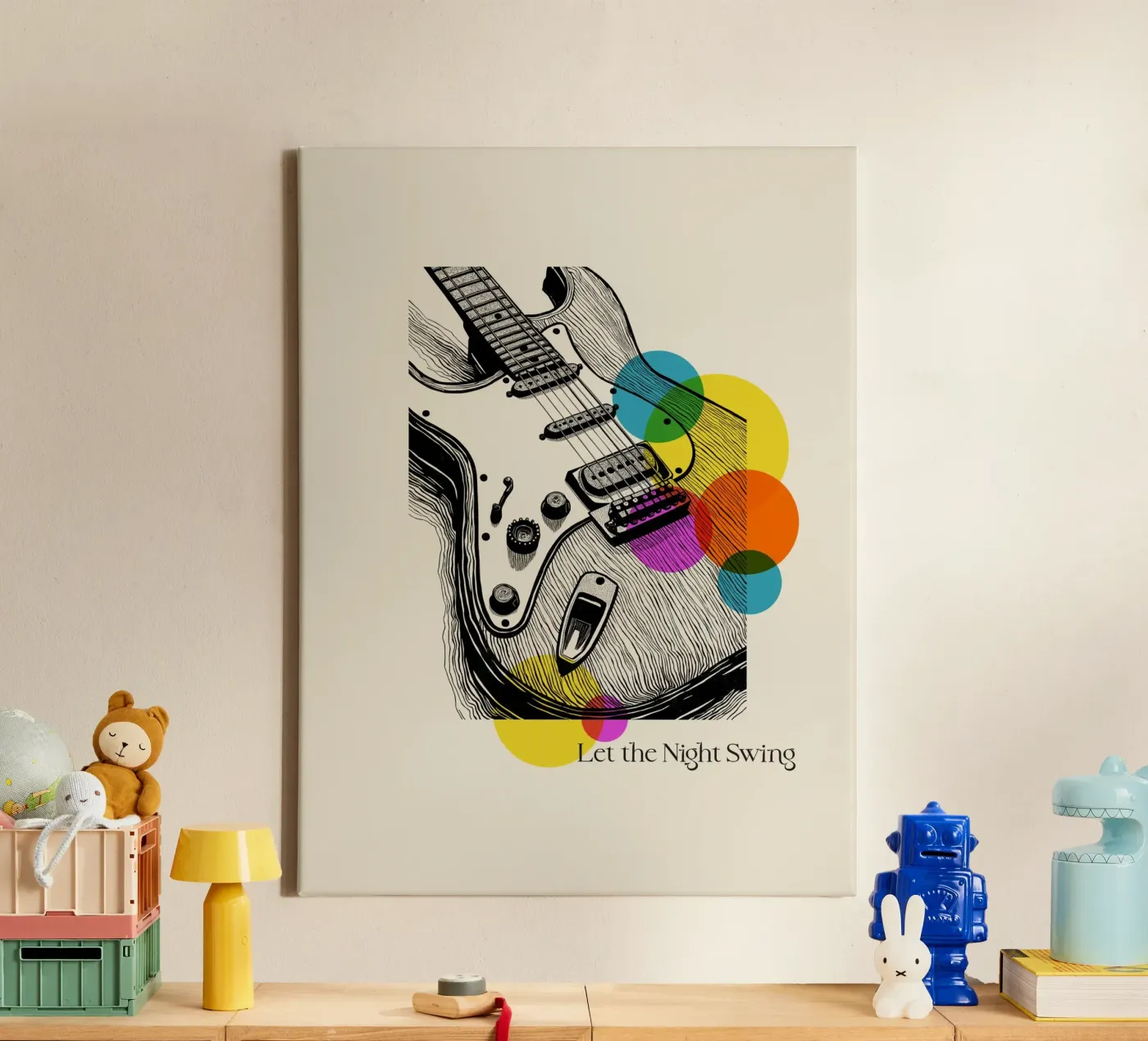Vibrations canvas van Indigo Rain