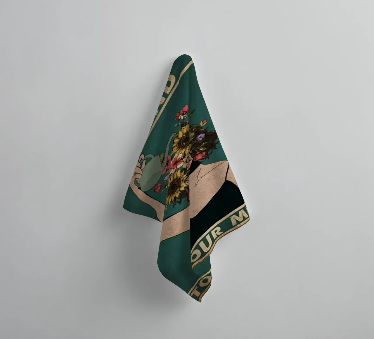 Wees aardig voor je geest badhanddoek van Witon name shop