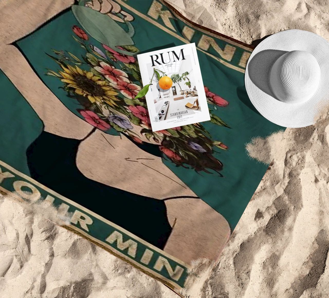 Sei freundlich zu deinem Geist Strandtuch von Witon name shop