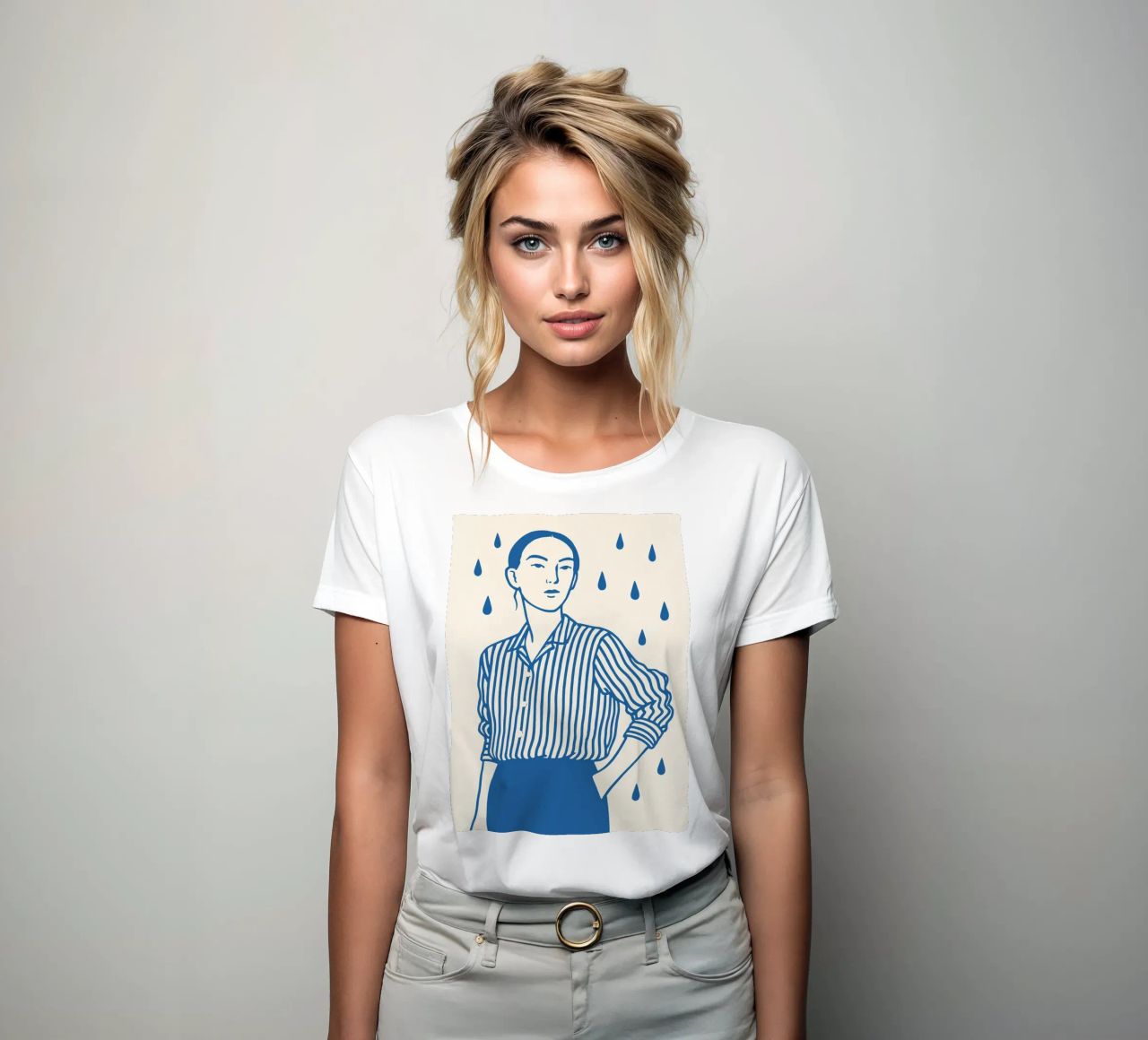 Mind Rain women's fitted t-shirt by treechild